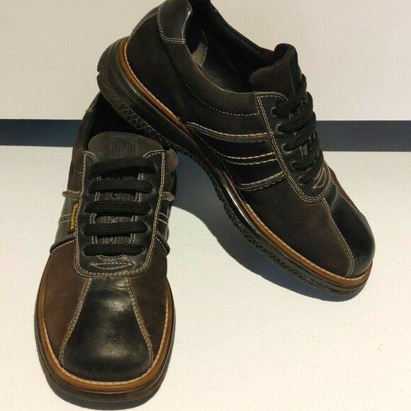 Dockers Oxford Shoe Men's Size 8 Brown Leather/Suede Casual Shoe Lace Up - Picture 5 of 10